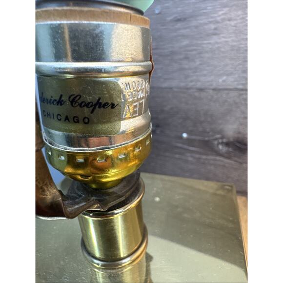 VTG Frederick Cooper Brass Pagoda Table Lamps Pair Hollywood Regency 26” ~pair - Picture 12 of 12